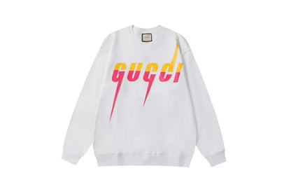 Colorful Gradient Bladed Letter Sweatshirt
