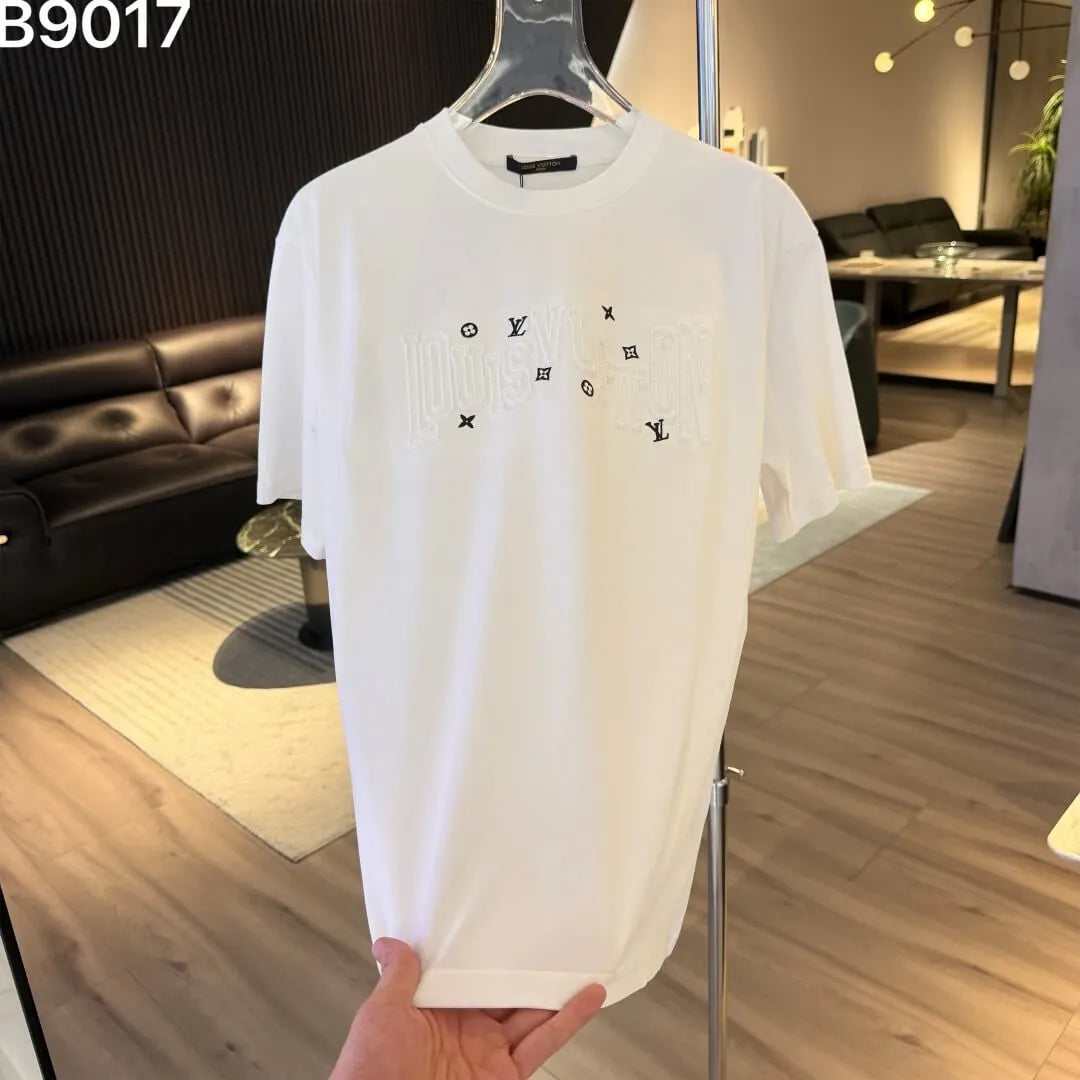 Classic Letter Embroidered T‑Shirt