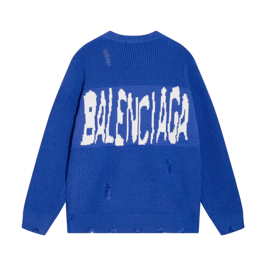 Distressed Crewneck Sweater
