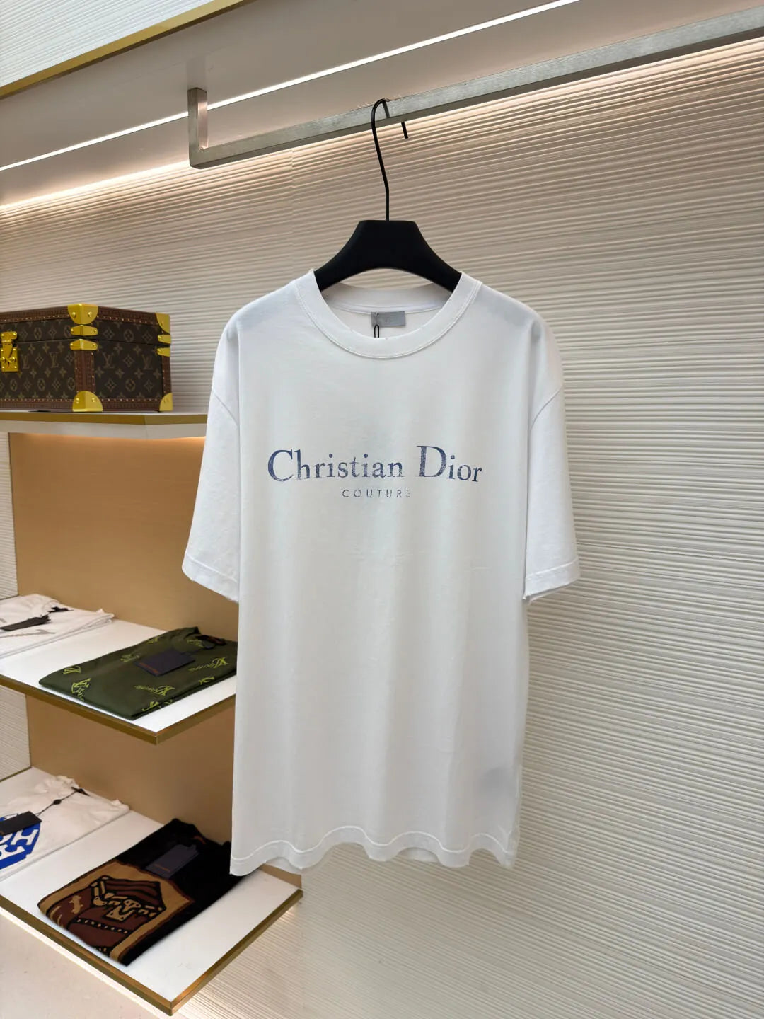 Vintage Script Letter Print T-Shirt