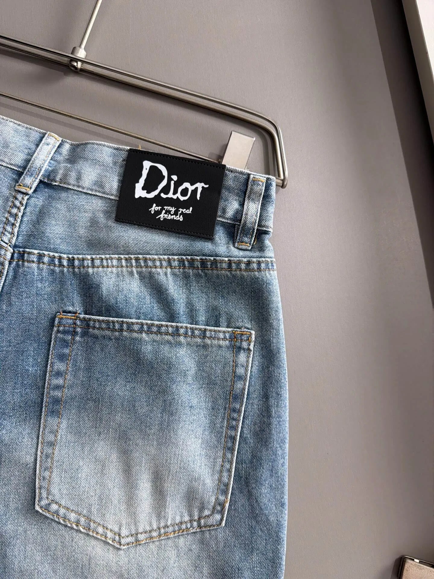 Seam Stitching Washed Denim Shorts