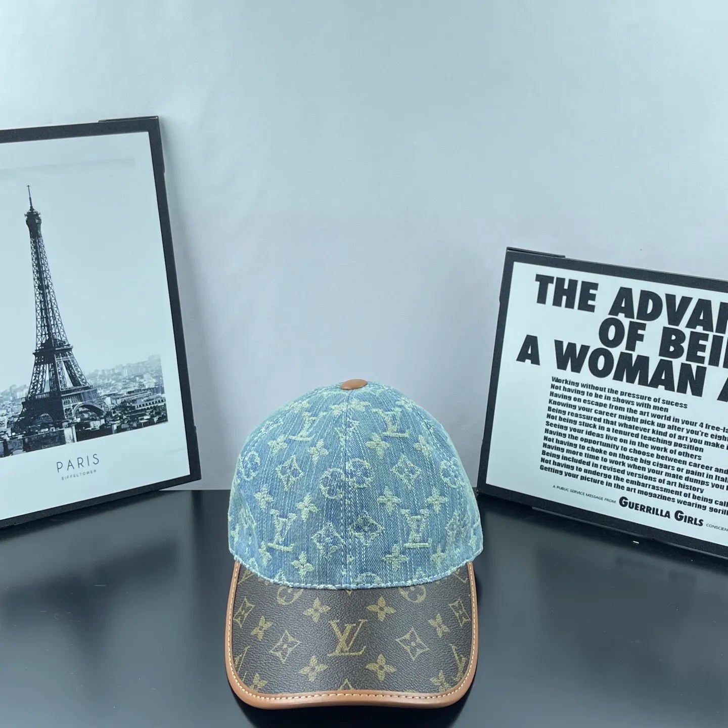 Denim Jacquard Two-Tone Baseball Cap