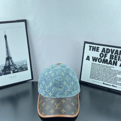 Denim Jacquard Two-Tone Baseball Cap