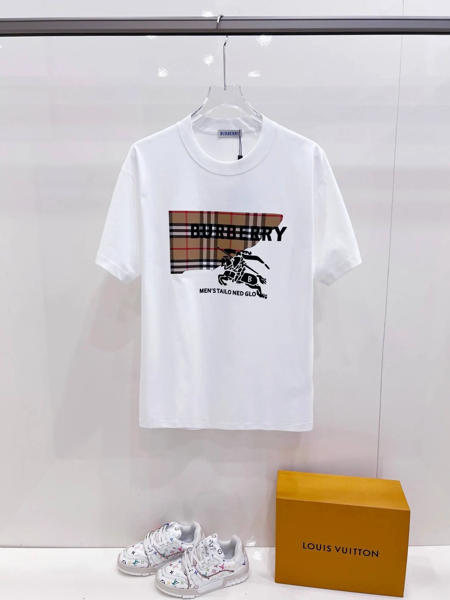 Classic Striped Horse Print T-Shirt