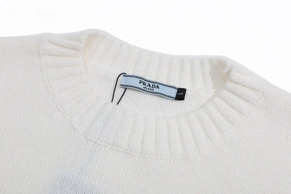 Tone‑on‑Tone Cream Sweater