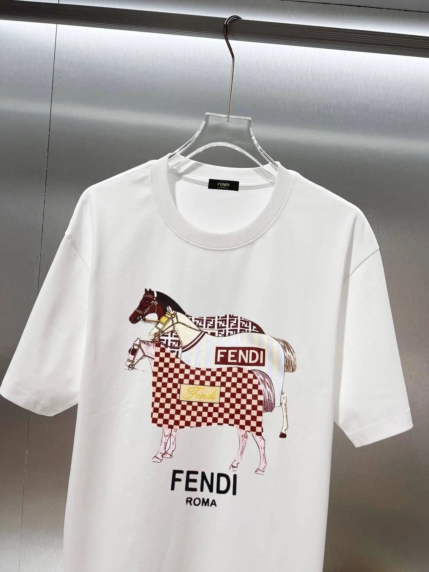Creative Equestrian Print T-shirt