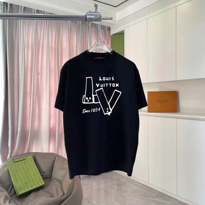 Letter Print Short Sleeve T‑Shirt