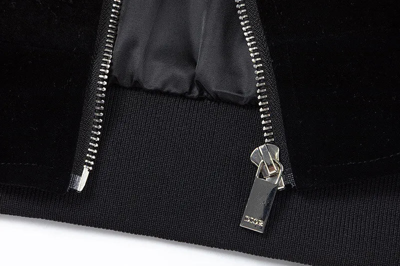 Rhinestone Letter Jacket