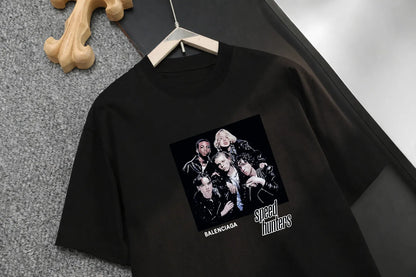 Portrait Poster Crew Neck T‑Shirt