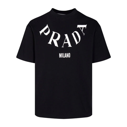 Print Collar T Shirt