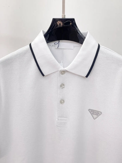 Classic Embroidered Triangle Polo Shirt