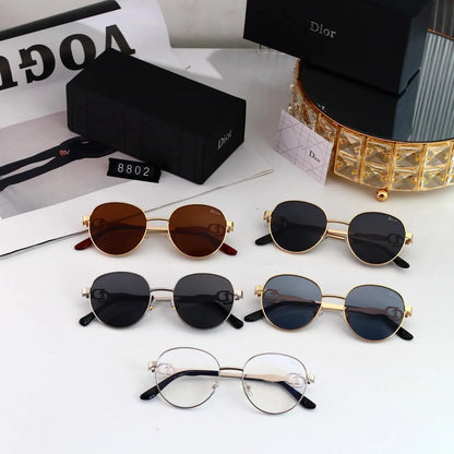 Thin Metal Round Sunglasses