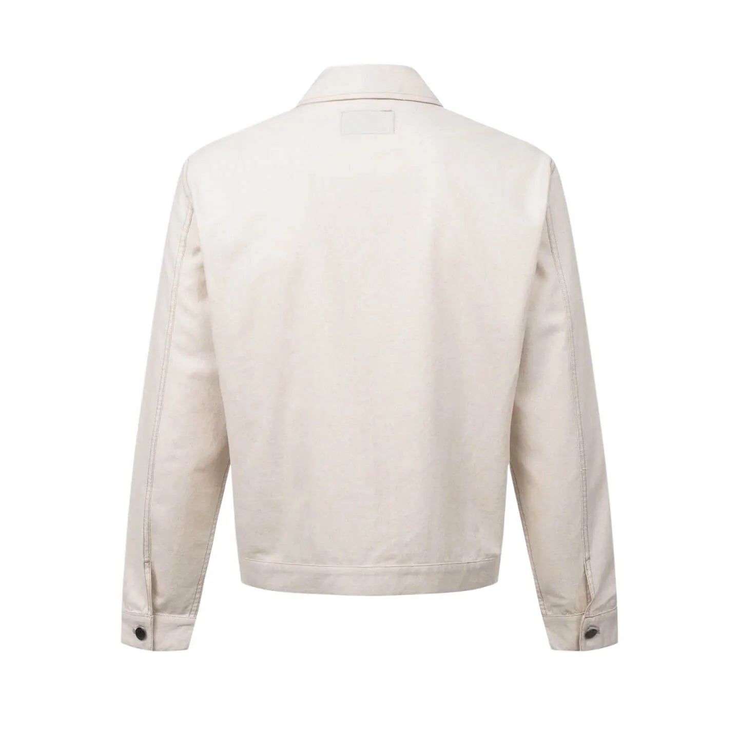 Double‑Pocket Cotton‑Linen Zip‑Up Jacket