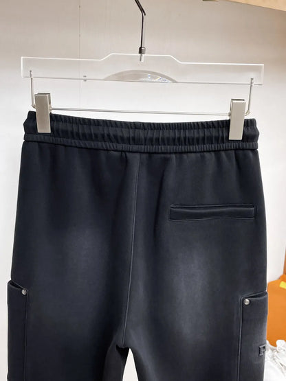 Dual‑Cargo Pocket Triangle  Pants
