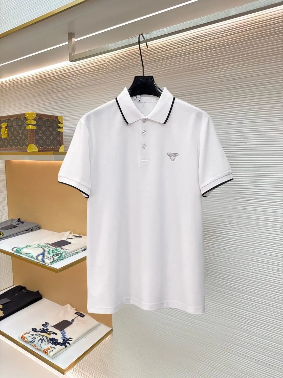 Classic Embroidered Triangle Polo Shirt