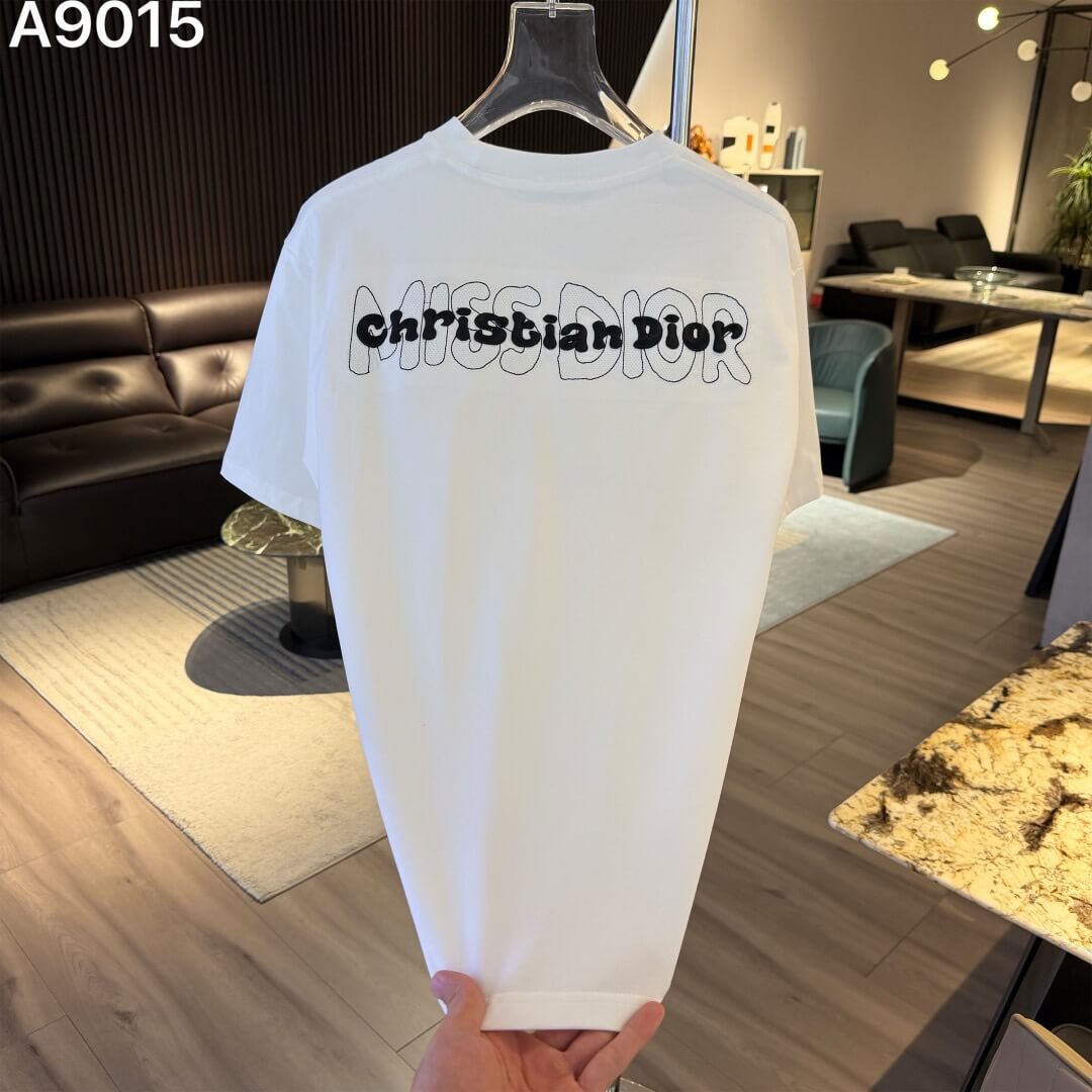 Overlapping Letter Embroidered T‑Shirt