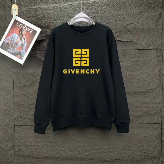 New Yellow Classic Print Sweatshirt
