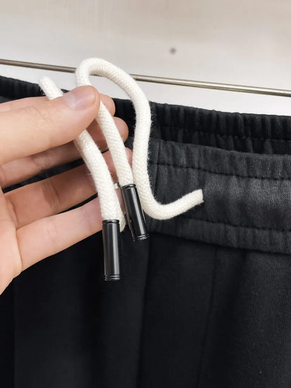 Patch‑Embroidered Cargo‑Style Pants