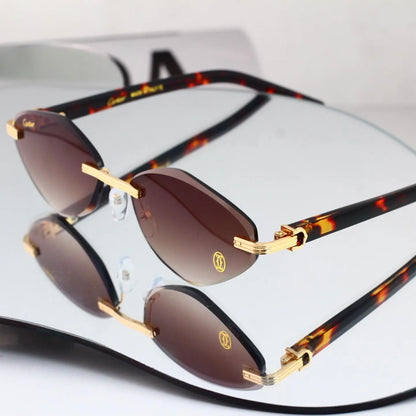 Rimless Polygon Sunglasses