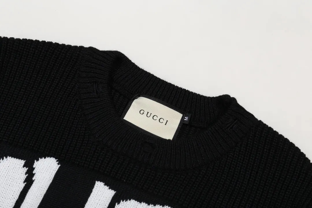 Distressed Crewneck Sweater