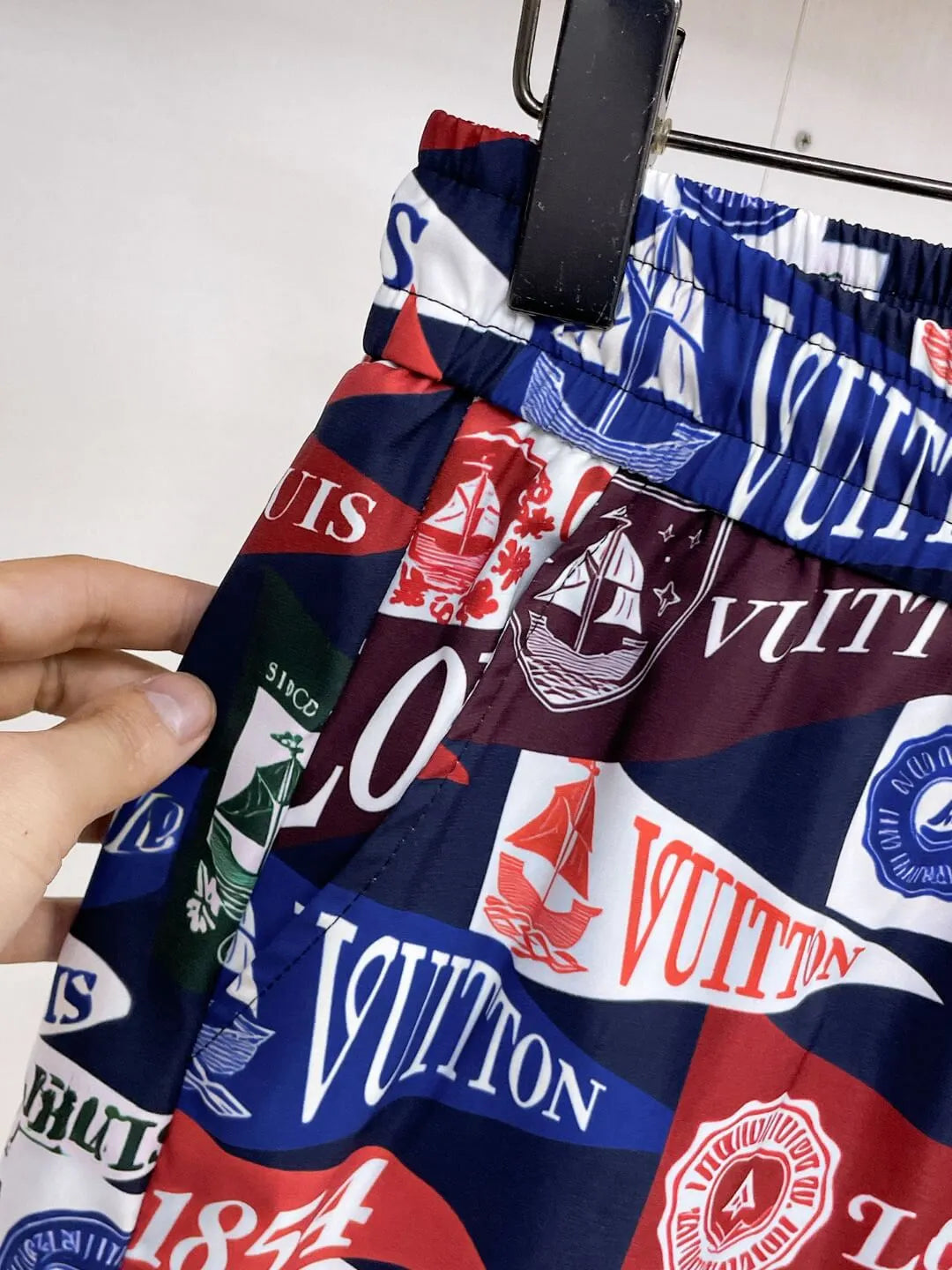 Vintage Flag Full Print Casual Shorts