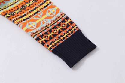 Retro Geo Jacquard Knit