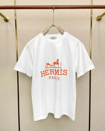 Orange Pattern Print T-Shirt