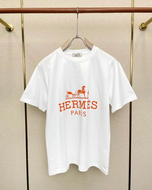 Orange Pattern Print T-Shirt