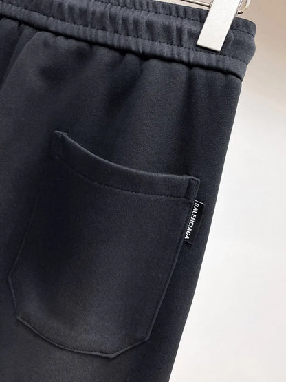 Vertical Graffiti Letter Printed Pants