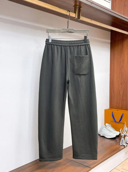 Circular Patch Loose Straight‑leg sweatpants