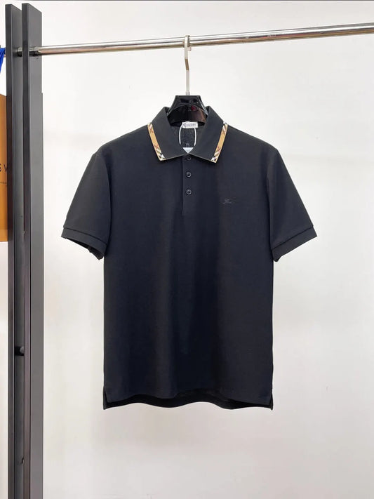 Vintage Striped Collared Polo Shirt