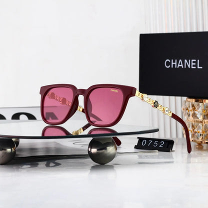 Chain Decor Square Sunglasses