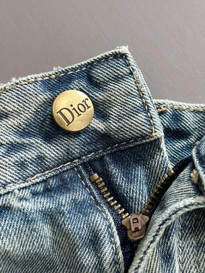 Frayed Hem Vintage Denim Shorts