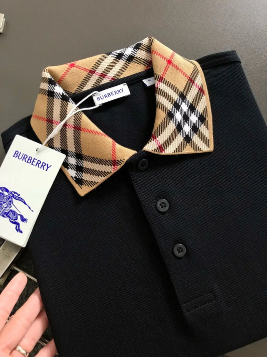 Plaid Collared Polo Shirt