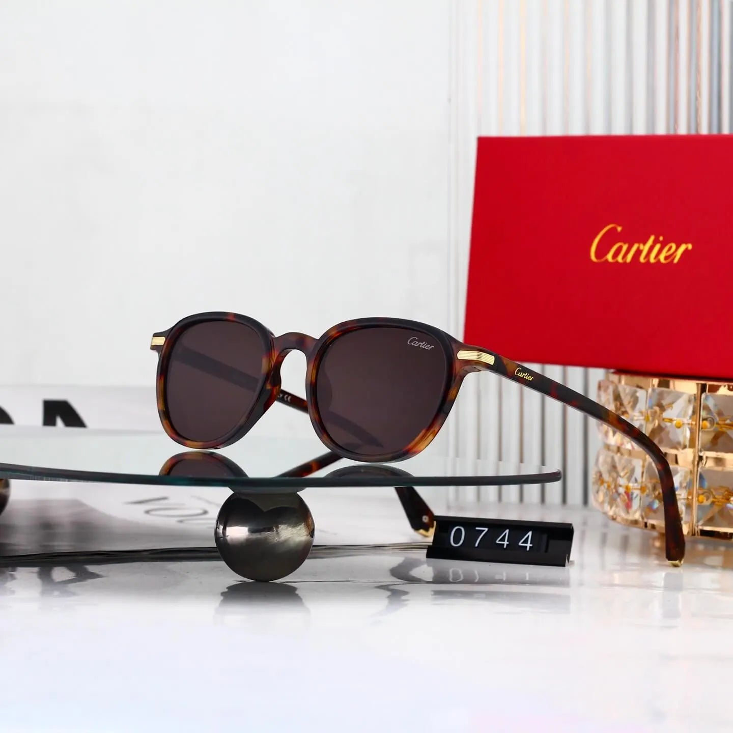 Vintage Round Thin Frame Sunglasses