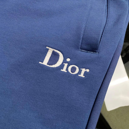Letter Embroidery Straight Sweat Pants