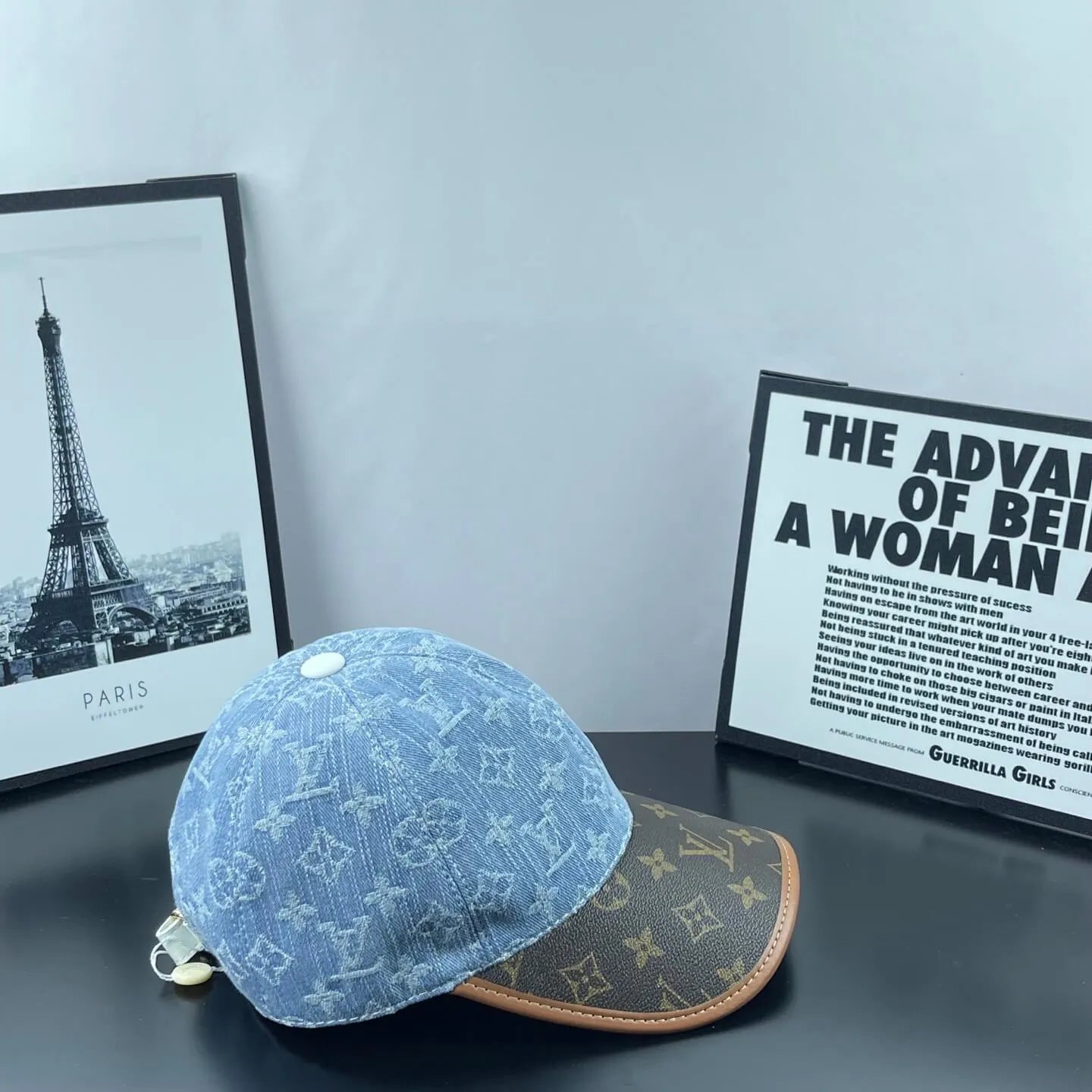 Denim Jacquard Two-Tone Baseball Cap