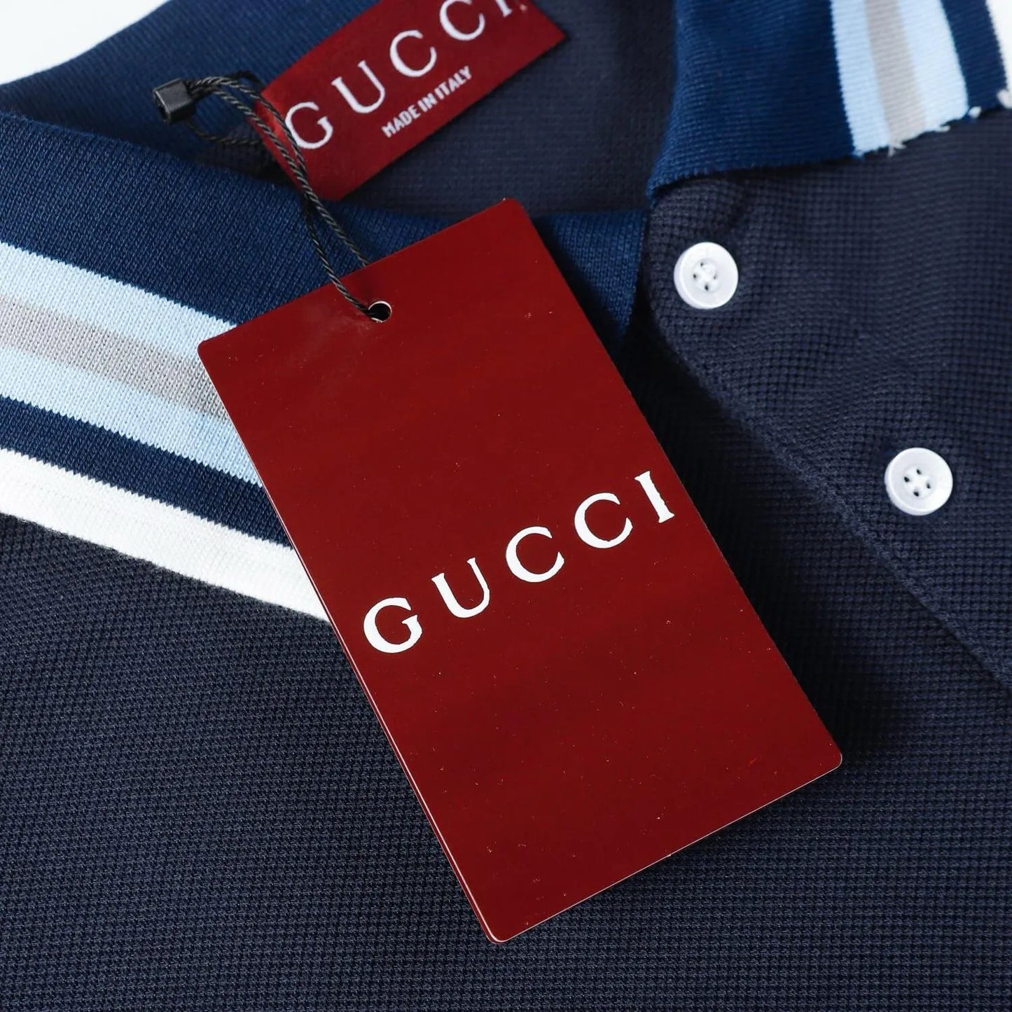 Letter‑Embroidered Polo Shirt