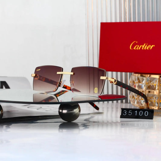 Rimless Business Square Sunglasses