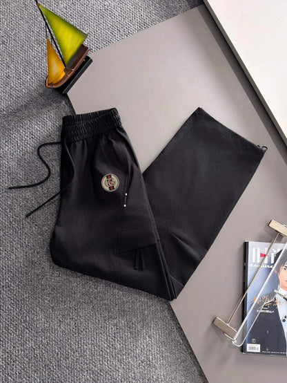Badge Embroidery Multi-Pocket Cargo Pants