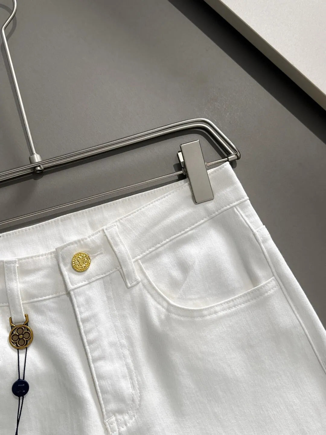 Monogram Leather Tag Jeans