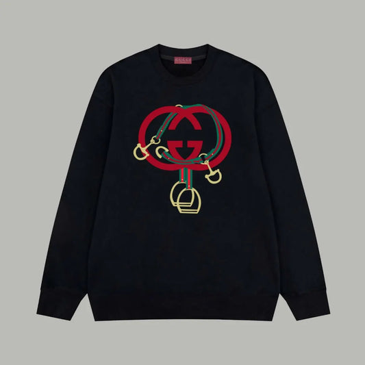 Double-G Buckle Print Sweatshirt