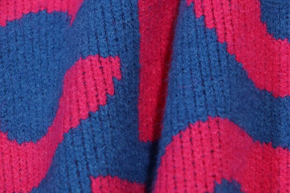 Letter Print Jacquard Sweater