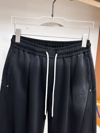 Dual‑Embossed  Relaxed Fit Pants
