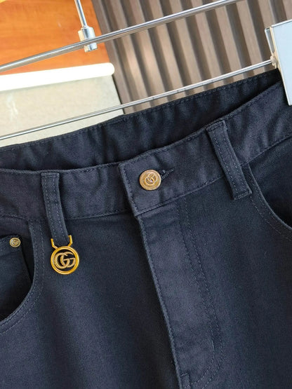 Double G Metal Emblem Jeans
