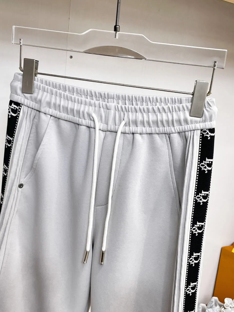 Side Jacquard Tape Straight‑Fit Pants