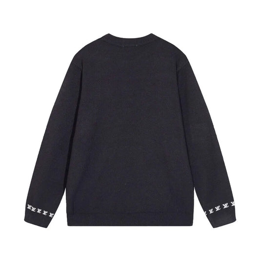 Cuff  Embroidered Crew Sweater