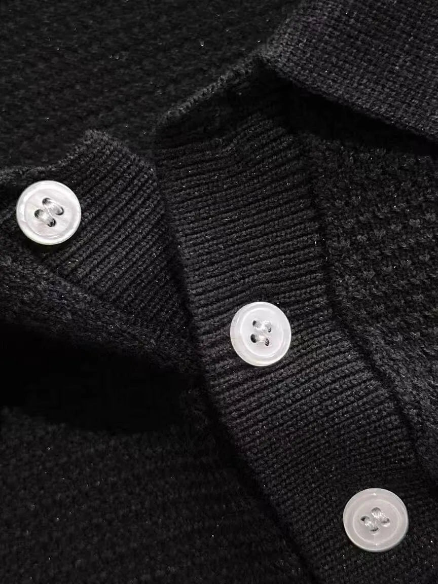 Horse Embroidery Collared Polo Shirt