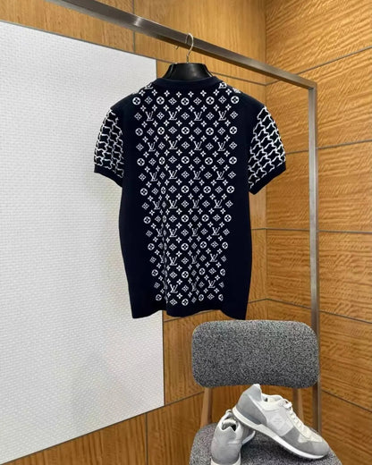 Knit All‑Over Print T‑Shirt