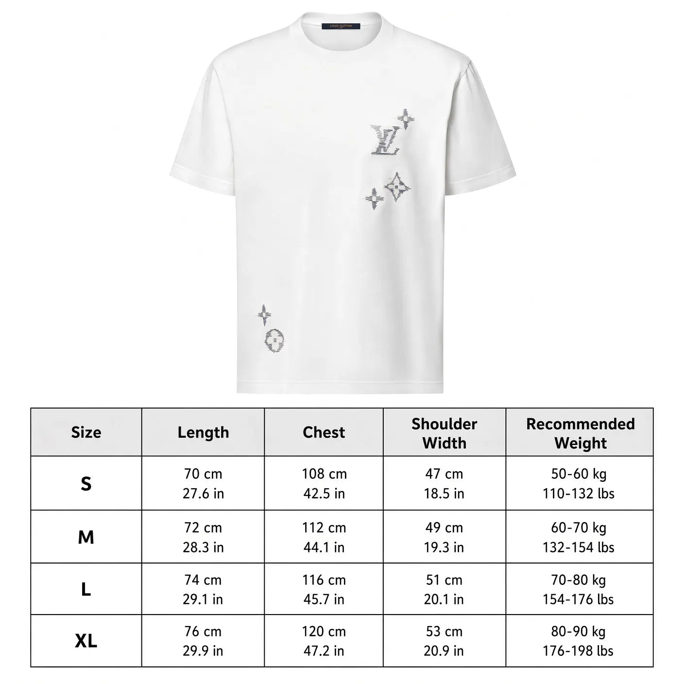 Hot Sale Star Embroidered T-Shirt